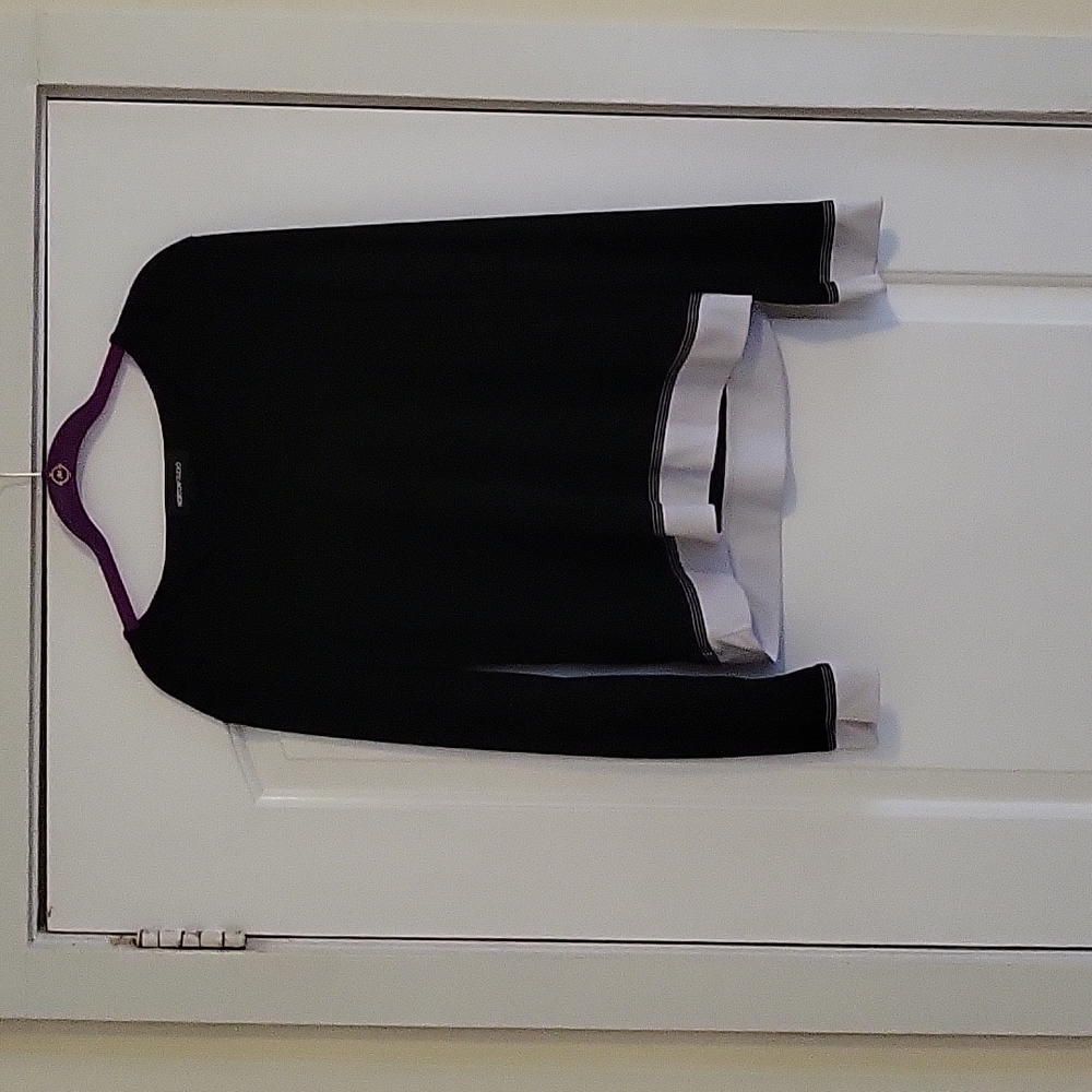 NortonStudio, Size Medium, Black and White, 3/4 Sleeve Blouse